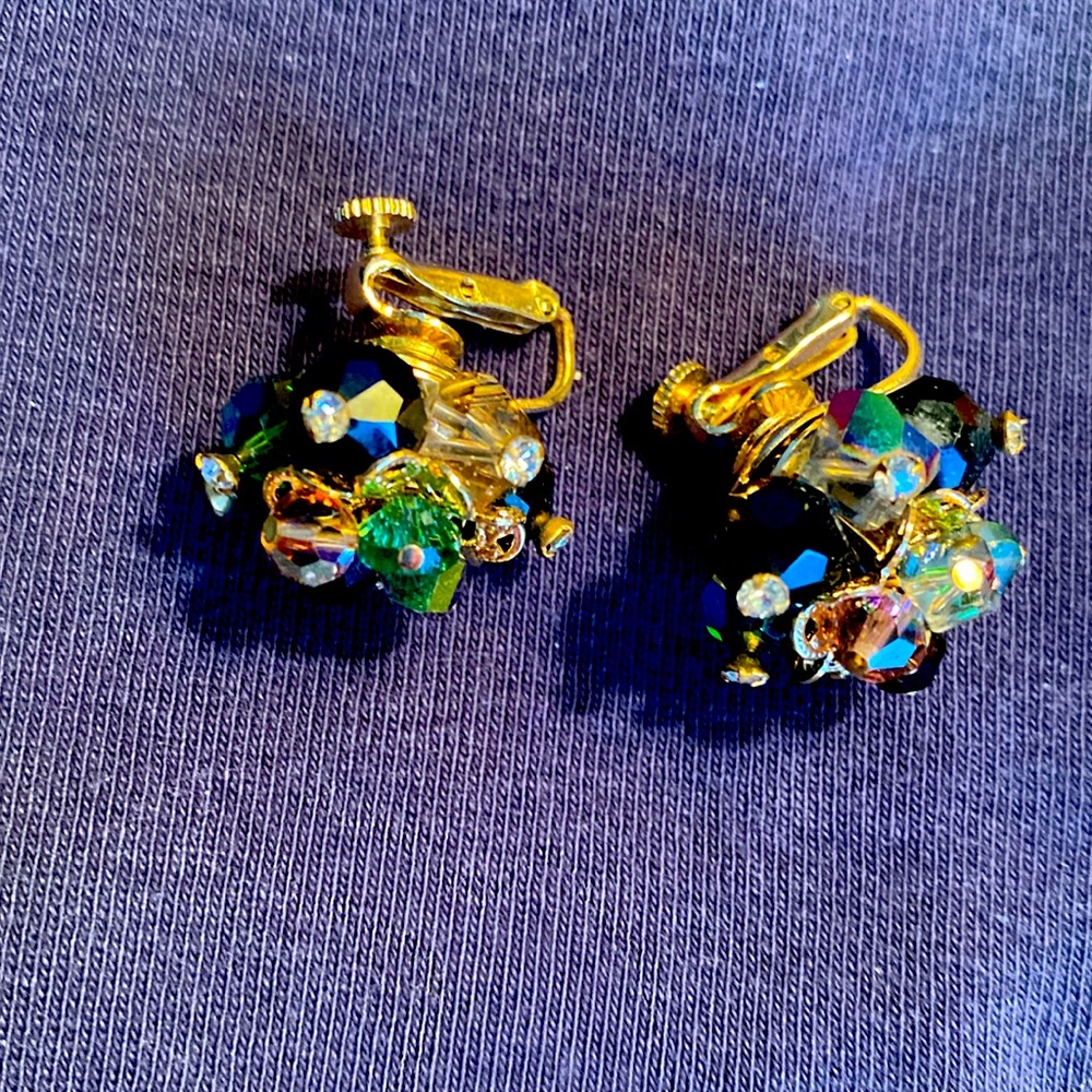 Vintage screw on earrings